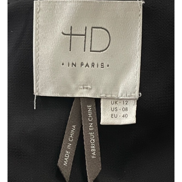 Anthropologie HD in Paris Black Sleeveless Dress Size 8 - Picture 7 of 7